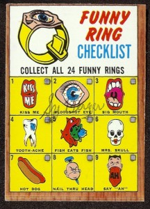 Autographed 1966 Topps Funny Ring Checklist