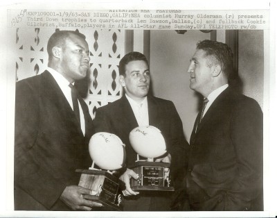 1963 AFL All Star Game, Cookie Gilchrist, Len Dawson, Murray Olderman