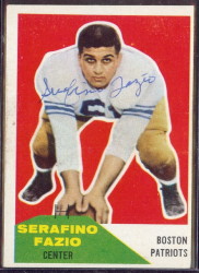 Autographed 1960 Fleer Serafnio Fazio