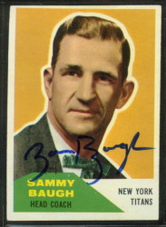 Autographed 1960 Fleer Sammy Baugh
