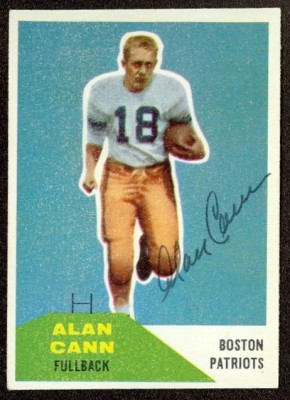 Autographed 1960 Fleer Alan Cann