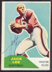Autographed 1960 Fleer Jack Lee