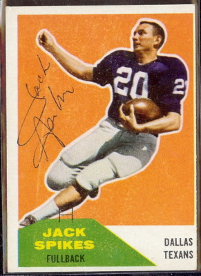 Autographed 1960 Fleer Jack Spikes