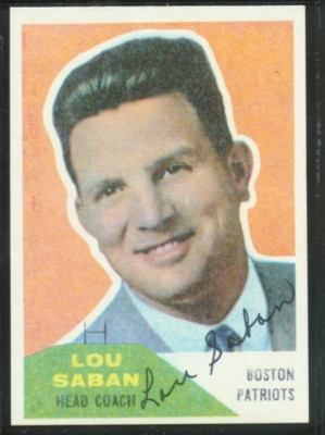 Autographed 1960 Fleer Lou Saban
