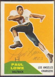 Autographed 1960 Fleer Paul Lowe