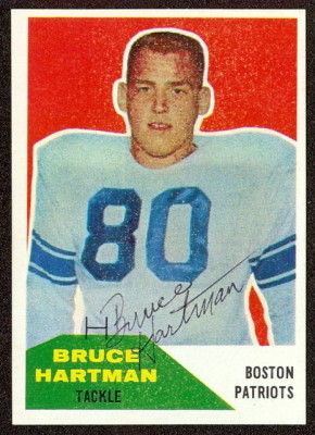 Autographed 1960 Fleer Bruce Hartman
