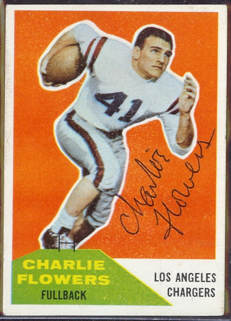 Autographed 1960 Fleer Charlie Flowers