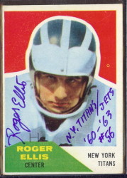 Autographed 1960 Fleer Roger Ellis
