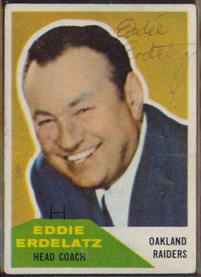 Autographed 1960 Fleer Eddie Erdelatz