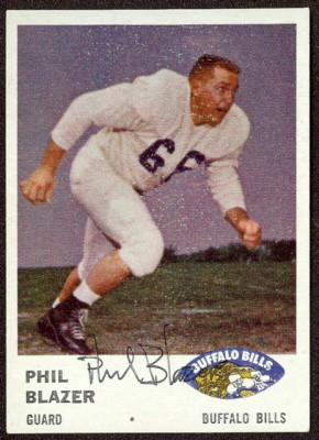 autographed 1961 fleer phil blazer