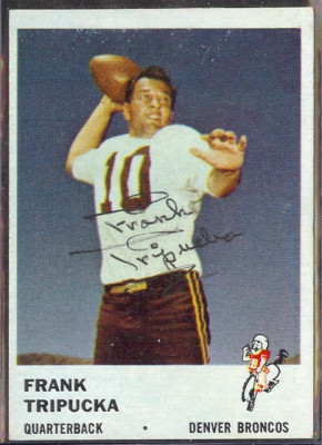 autographed 1961 fleer frank tripucka
