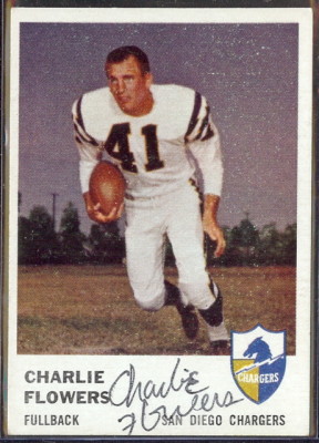 autographed 1961 fleer charlie flowers