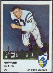 autographed 1961 fleer howard clark