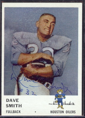 autographed 1961 fleer dave smith