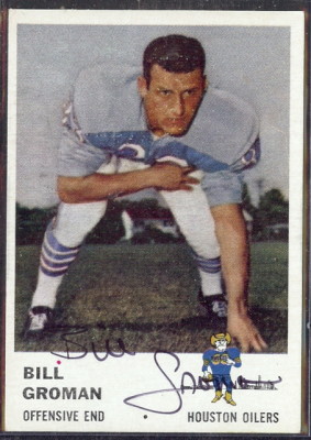 autographed 1961 fleer bill groman