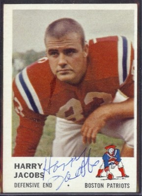 autographed 1961 fleer harry jacobs