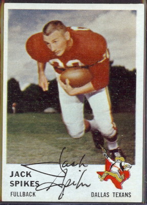 autographed 1961 fleer jack spikes