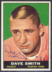 autographed 1961 topps dave smith