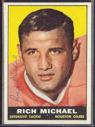 autographed 1961 topps rich michael