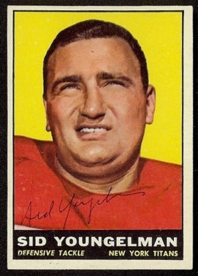 autographed 1961 topps sid youngelman