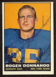 autographed 1961 topps roger donnahoo