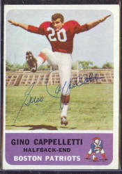 autographed 1962 fleer gino cappelletti
