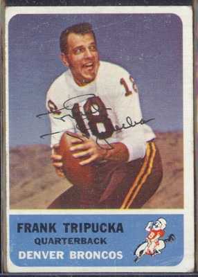 autographed 1962 fleer frank tripucka