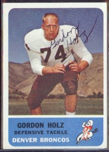 autographed 1962 fleer gordon holz