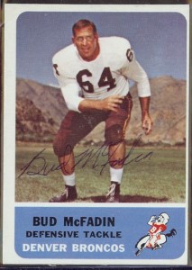 autographed 1962 fleer bud mcfadin