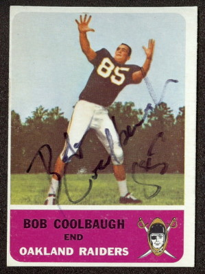 autographed 1962 fleer bob coolbaugh