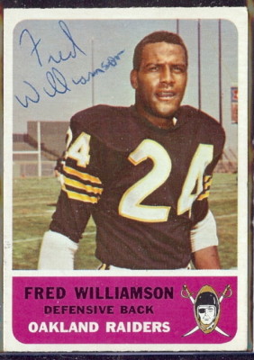 autographed 1962 fleer fred williamson