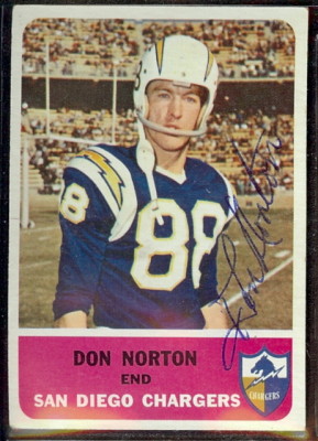 autographed 1962 fleer don norton
