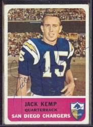 autographed 1962 fleer jack kemp