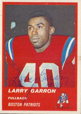 Autographed 1963 Fleer Larry Garron