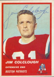 Autographed 1963 Fleer Jim Colclough
