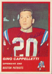 Autographed 1963 Fleer Gino Cappelletti