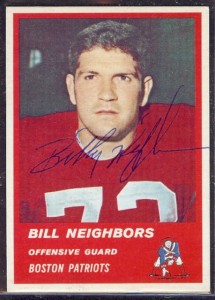 Autographed 1963 Fleer Bill Neighbors