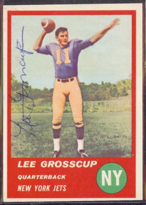 Autographed 1963 Fleer Lee Grosscup