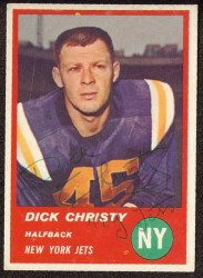 Autographed 1963 Fleer Dick Christy