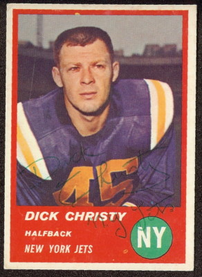 Autographed 1963 Fleer Dick Christy