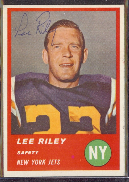 Autographed 1963 Fleer Lee Riley
