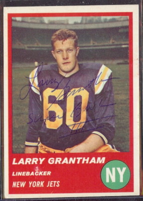 Autographed 1963 Fleer Larry Grantham