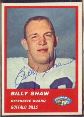 Autographed 1963 Fleer Billy Shaw