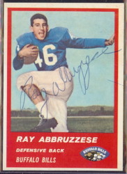 Autographed 1963 Fleer Ray Abbruzzese