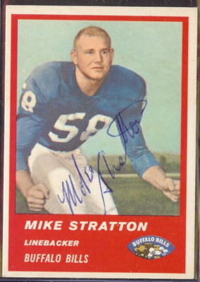 Autographed 1963 Fleer Mike Stratton