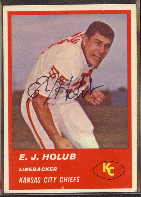 Autographed 1963 Fleer E.J. Holub