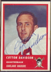Autographed 1963 Fleer Cotton Davidson