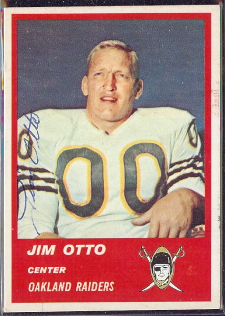 Autographed 1963 Fleer Jim Otto