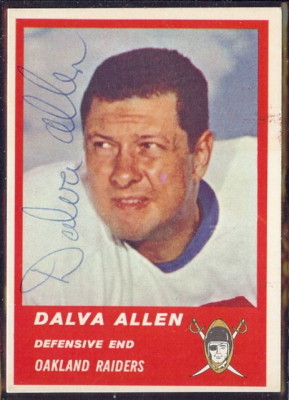 Autographed 1963 Fleer Dalva Allen