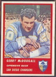 Autographed 1963 Fleer Gerry McDougall